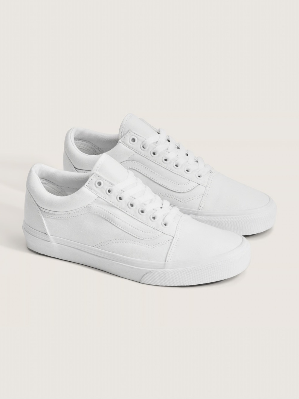 Vans Low-Top Canvas Sneakers in White